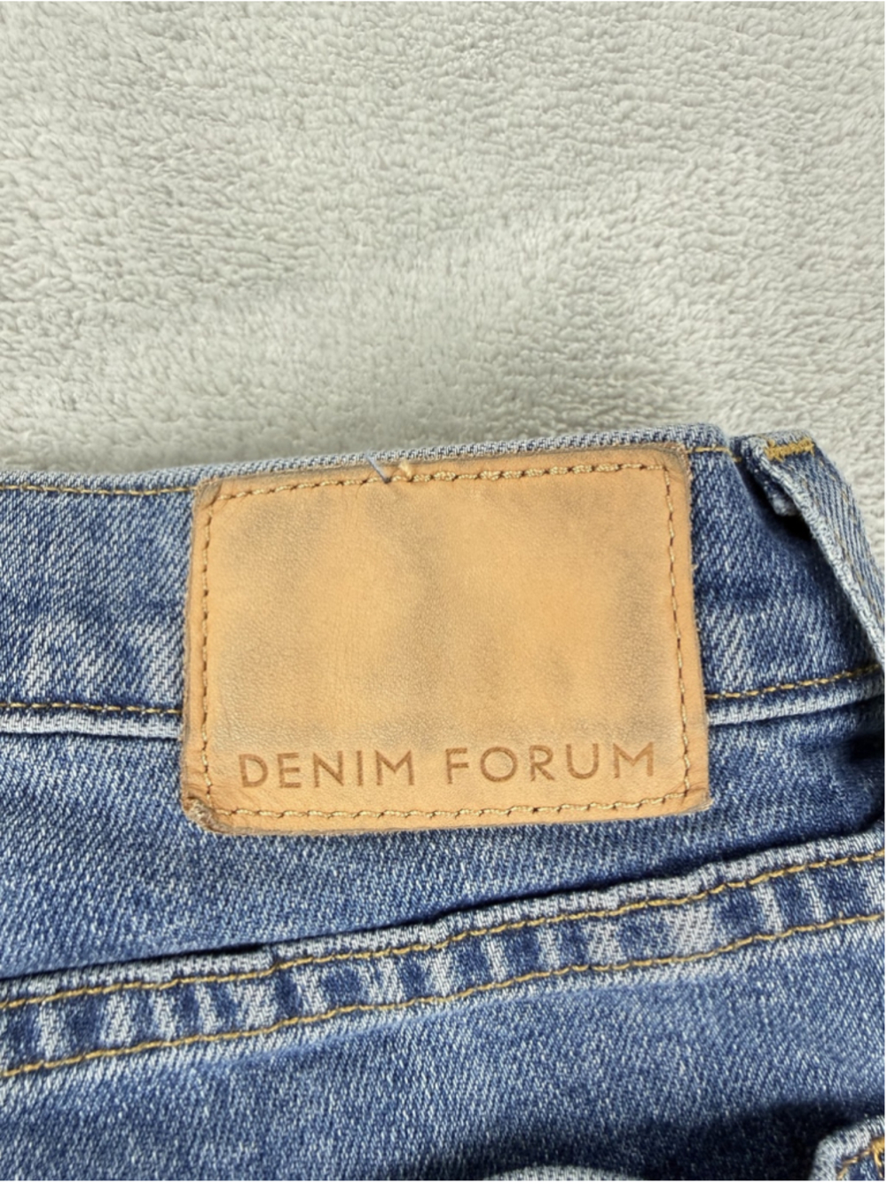 Denim Forum Jeans Womens 27W x 26L Blue Arlo High Rise Straight Button Fly Denim - Picture 11 of 11